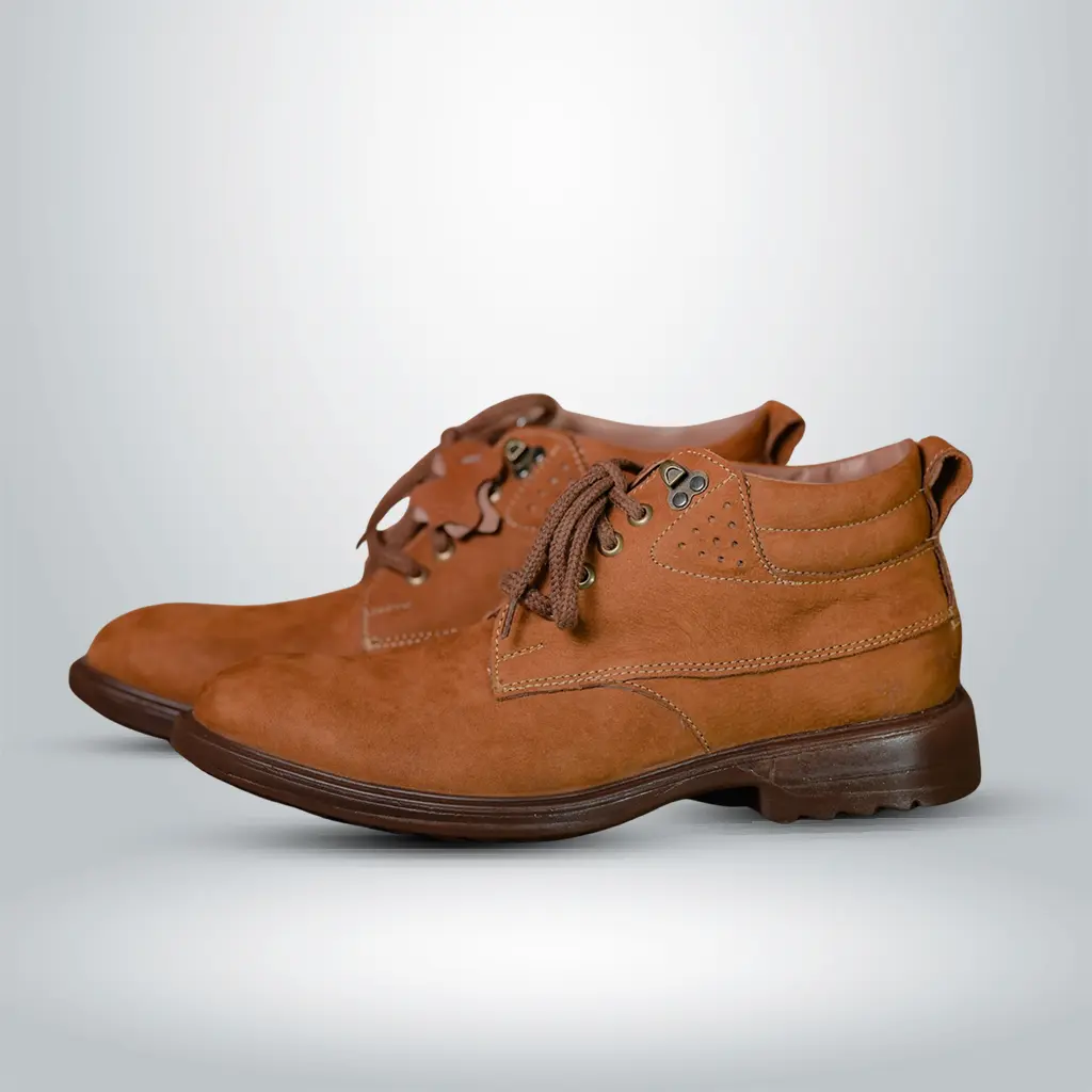 Low Cut Genuine Leather Boot Tan