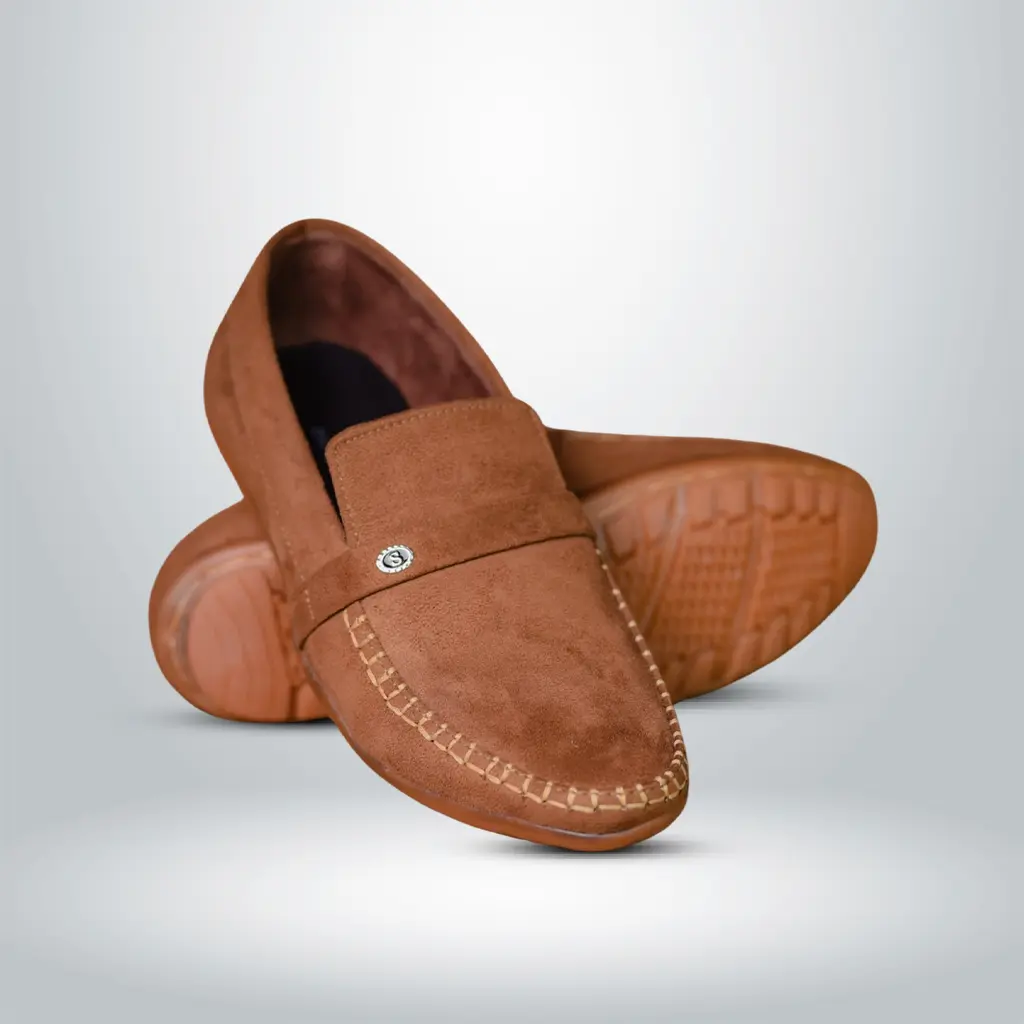 Men's Casual Loafers 008 - Tan - Image 2